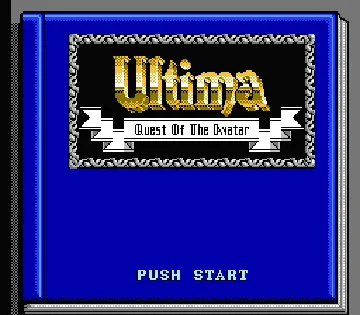 Ultima - Quest of the Avatar (USA) screen shot title